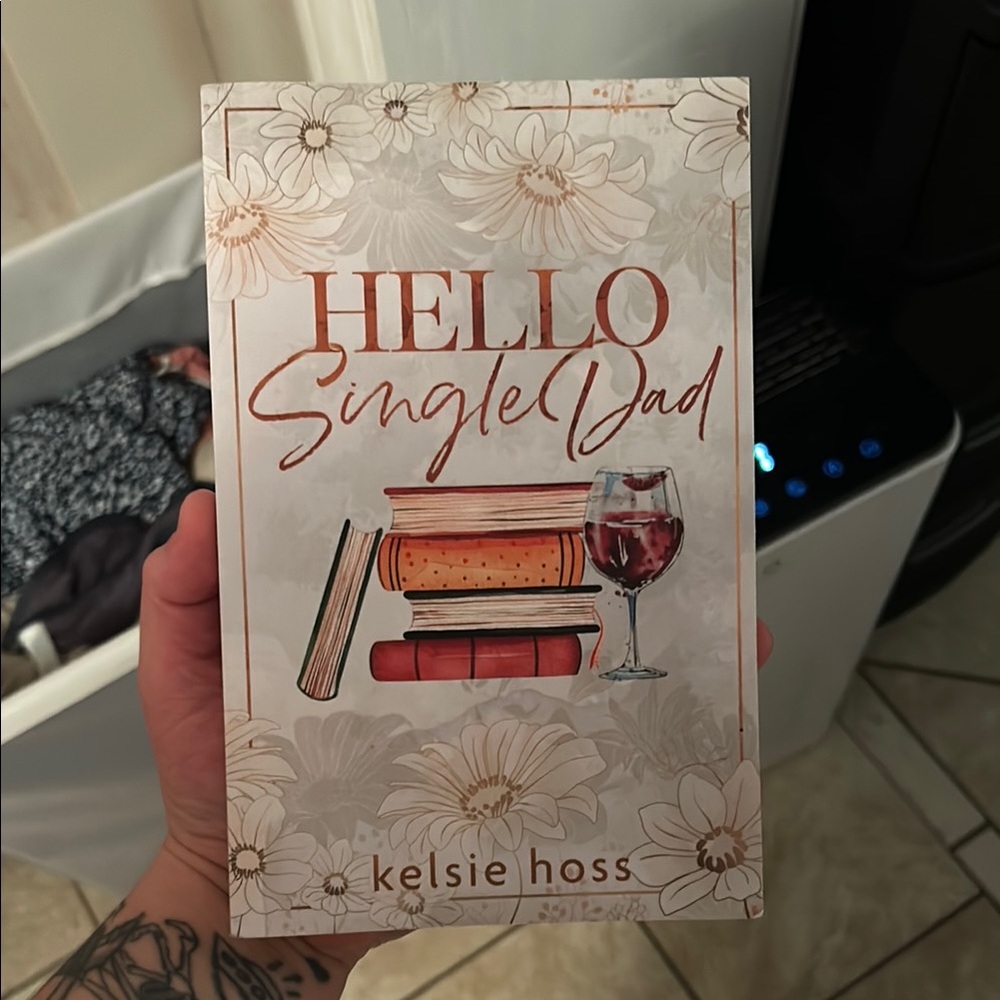 Hello Single Dad Book with Floral Cover